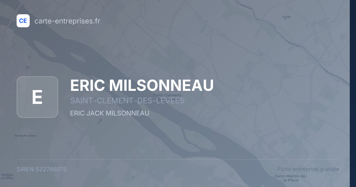ERIC MILSONNEAU — 522746015 — fiche entreprise