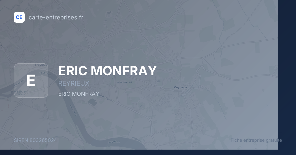 ERIC MONFRAY — 803265024 — fiche entreprise
