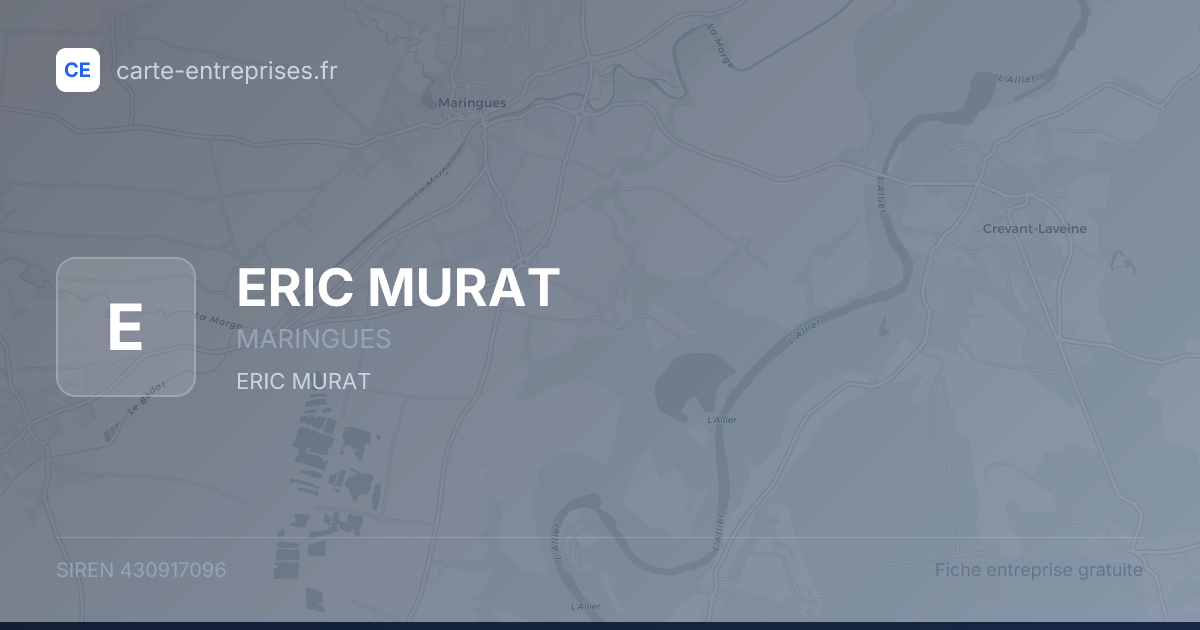 ERIC MURAT — 430917096 — fiche entreprise