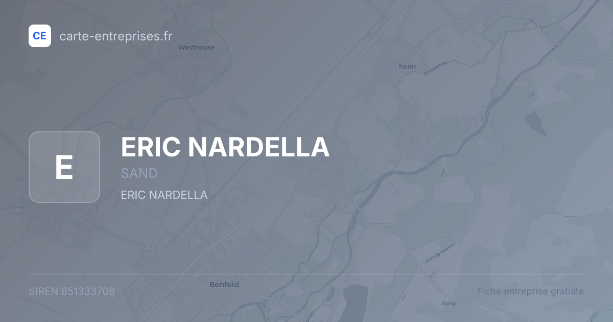 ERIC NARDELLA — 851333708 — fiche entreprise