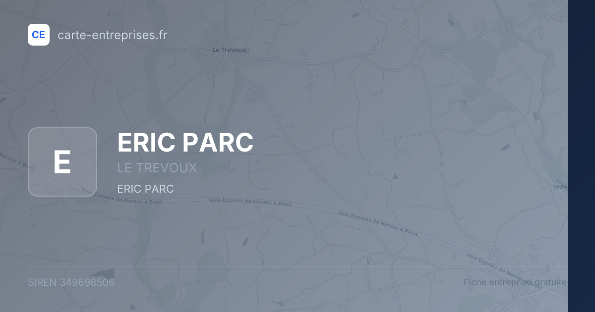 ERIC PARC — 349698506 — fiche entreprise
