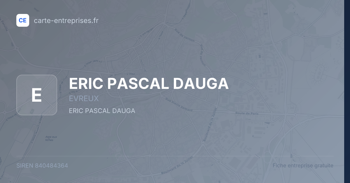 ERIC PASCAL DAUGA — 840484364 — fiche entreprise