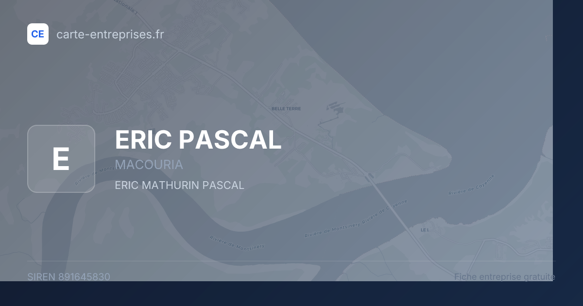 ERIC PASCAL — 891645830 — fiche entreprise