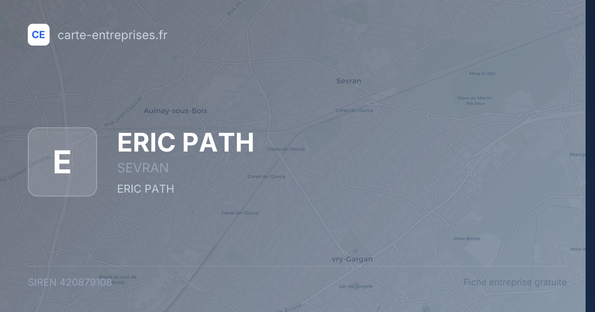 ERIC PATH — 420879108 — fiche entreprise