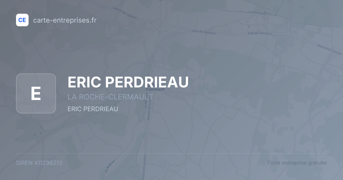 ERIC PERDRIEAU — 411296213 — fiche entreprise