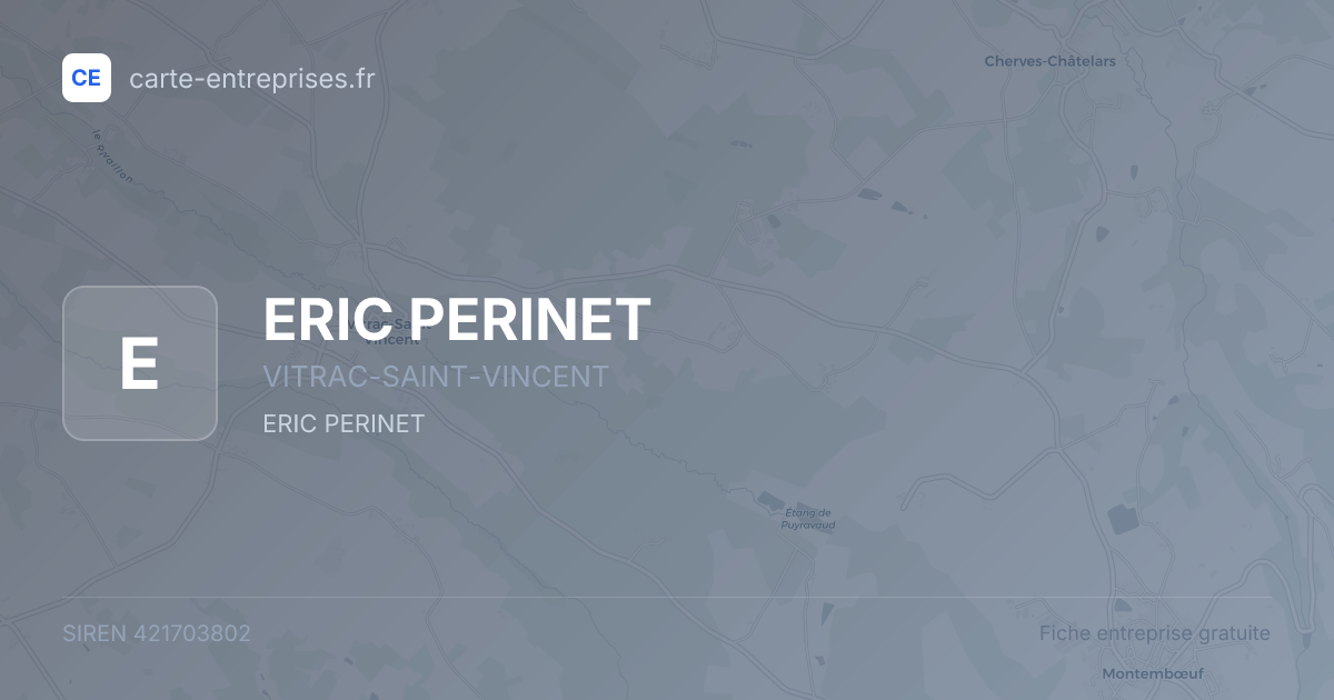 ERIC PERINET — 421703802 — fiche entreprise