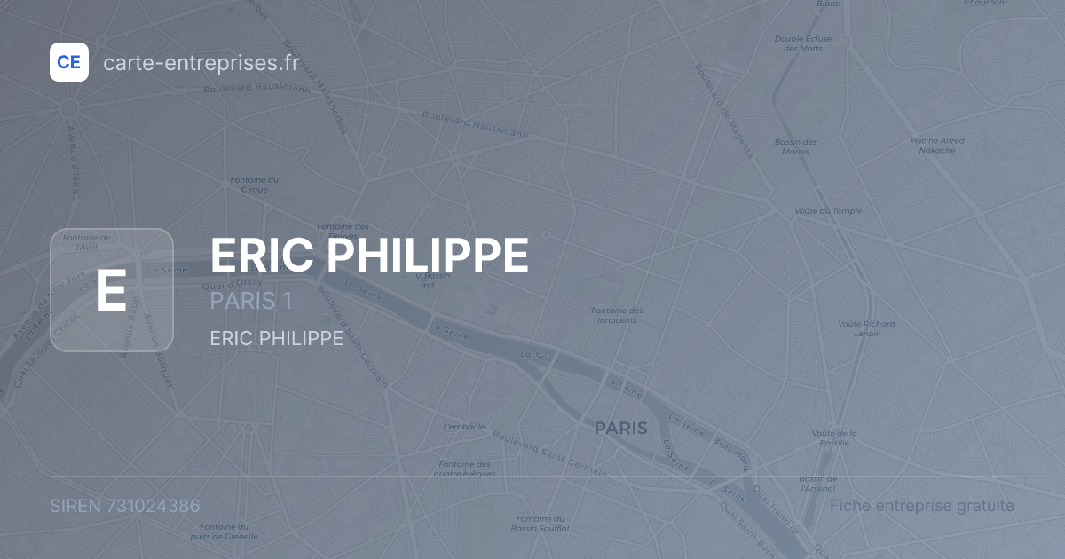 ERIC PHILIPPE — 731024386 — fiche entreprise