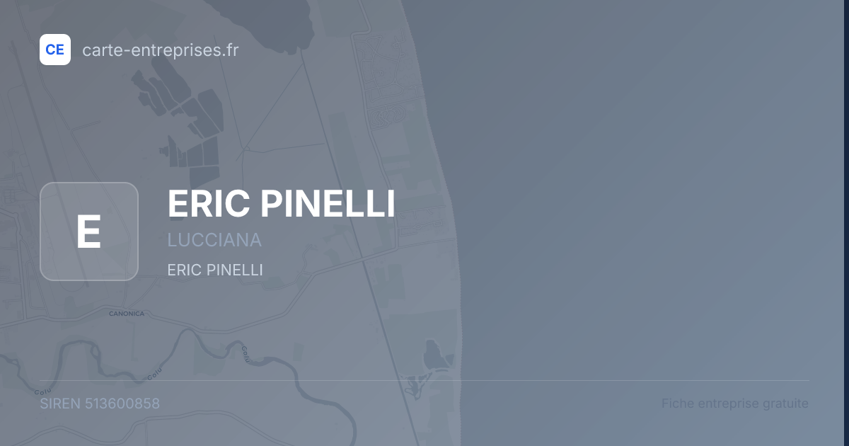 ERIC PINELLI — 513600858 — fiche entreprise