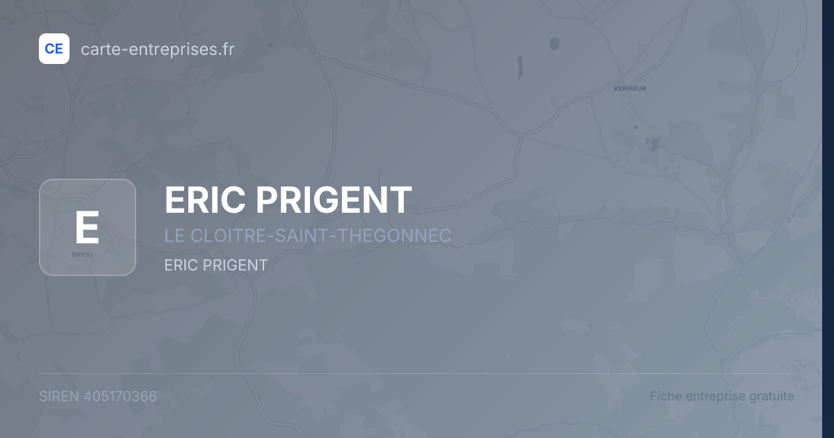 ERIC PRIGENT — 405170366 — fiche entreprise