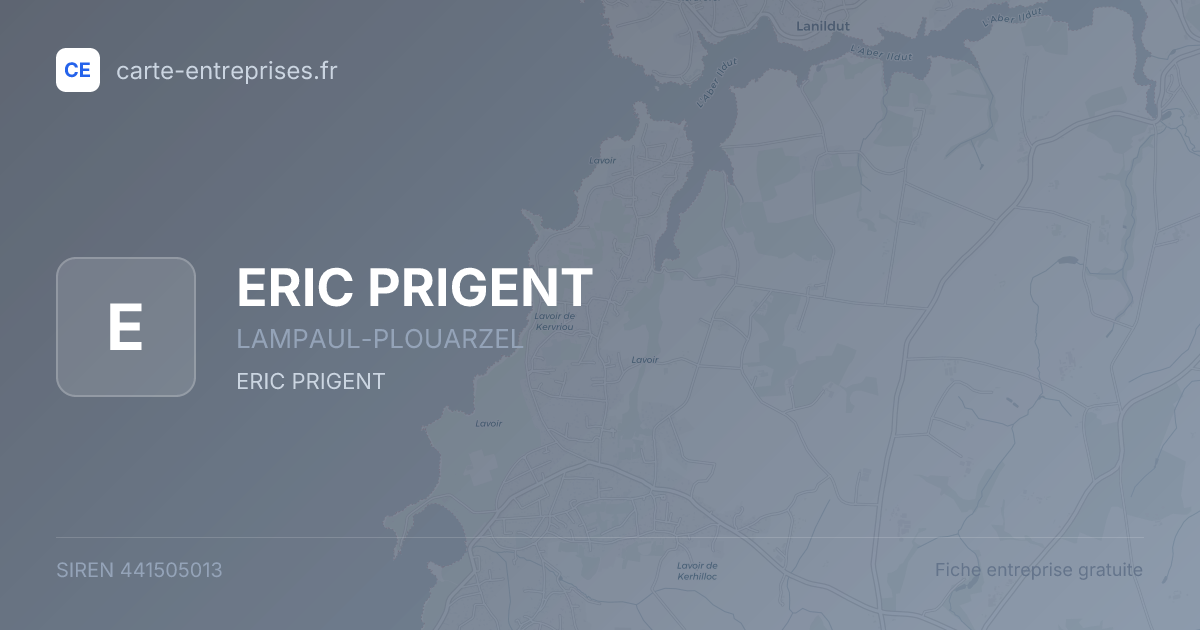 ERIC PRIGENT — 441505013 — fiche entreprise