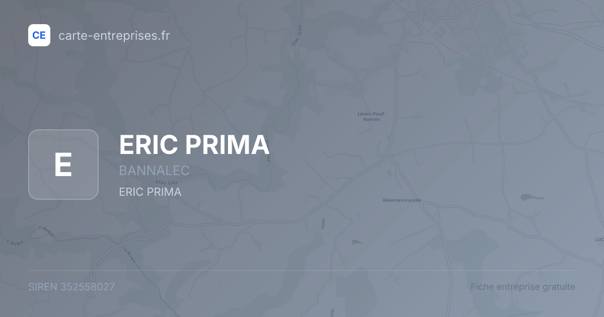 ERIC PRIMA — 352558027 — fiche entreprise