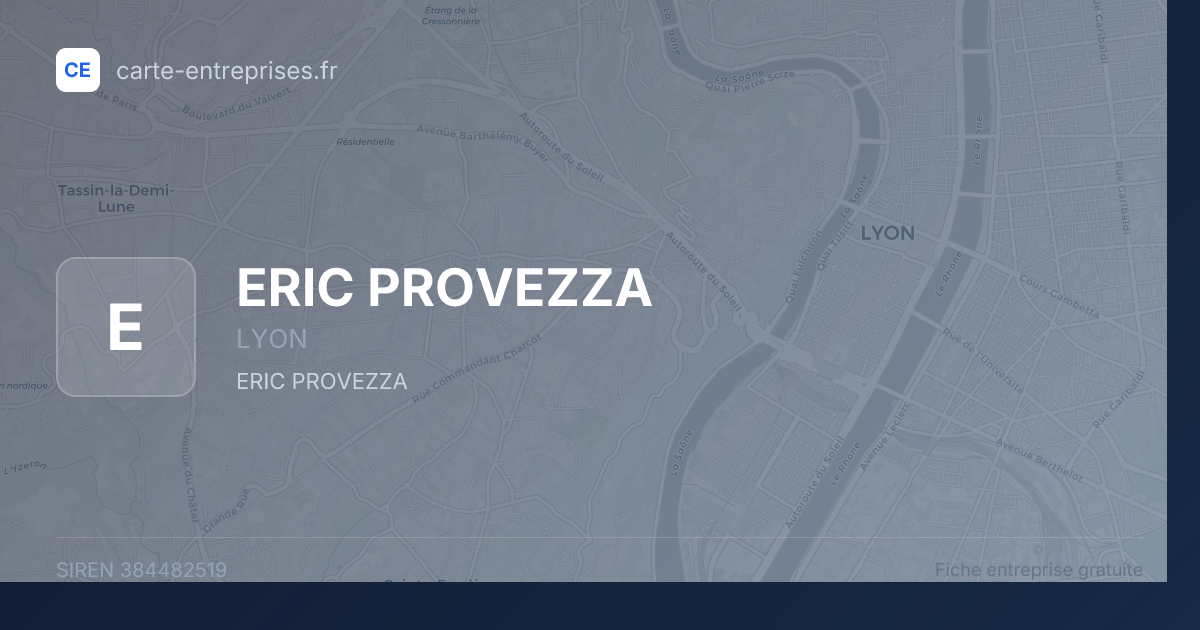 ERIC PROVEZZA — 384482519 — fiche entreprise