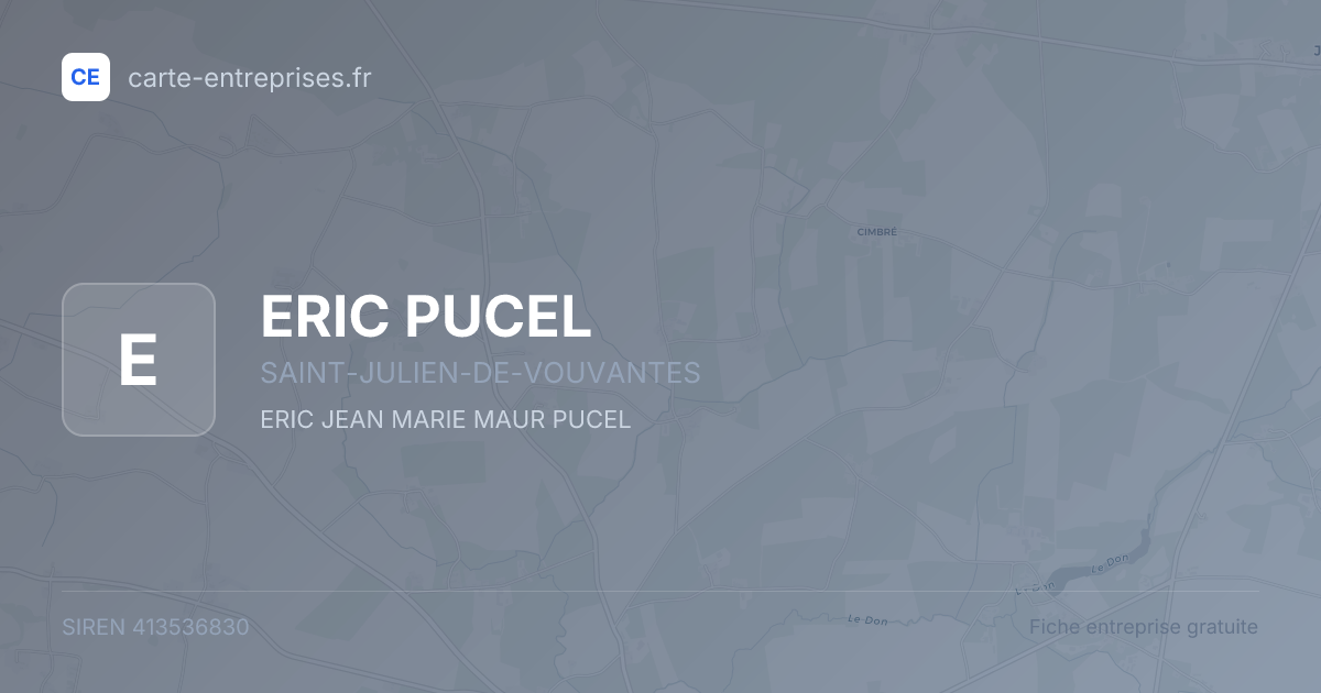 ERIC PUCEL — 413536830 — fiche entreprise