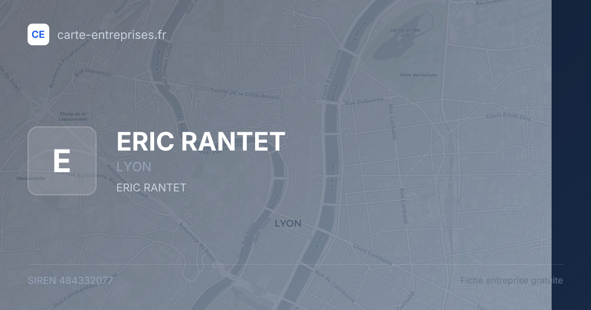 ERIC RANTET — 484332077 — fiche entreprise
