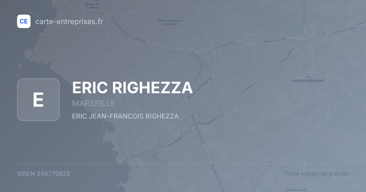 ERIC RIGHEZZA — 348779828 — fiche entreprise