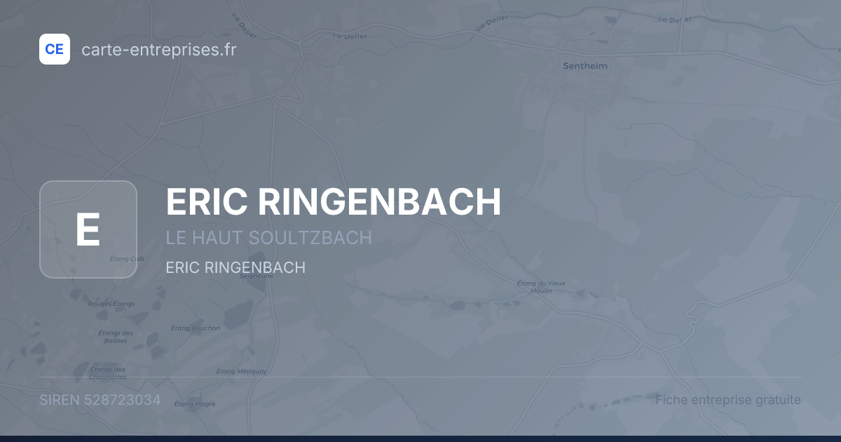 ERIC RINGENBACH — 528723034 — fiche entreprise