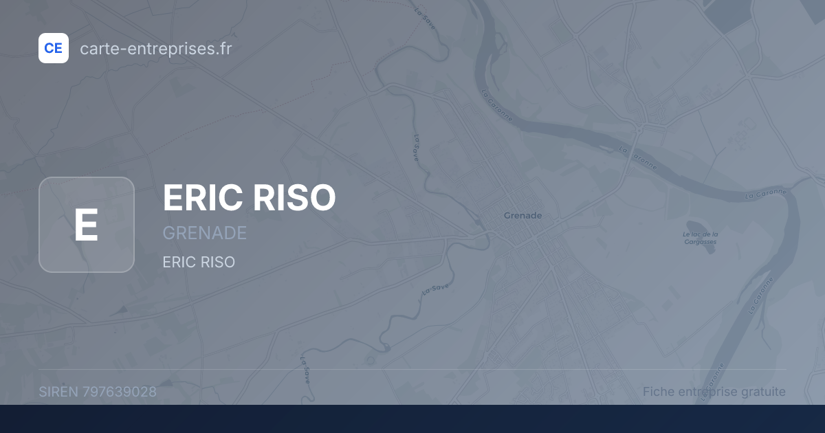 ERIC RISO — 797639028 — fiche entreprise