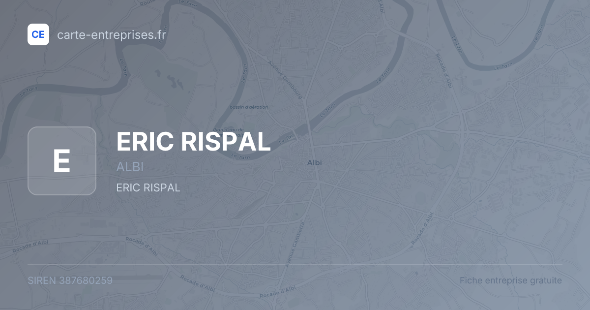 ERIC RISPAL — 387680259 — fiche entreprise