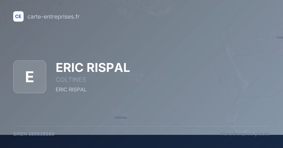 ERIC RISPAL — 389838889 — fiche entreprise