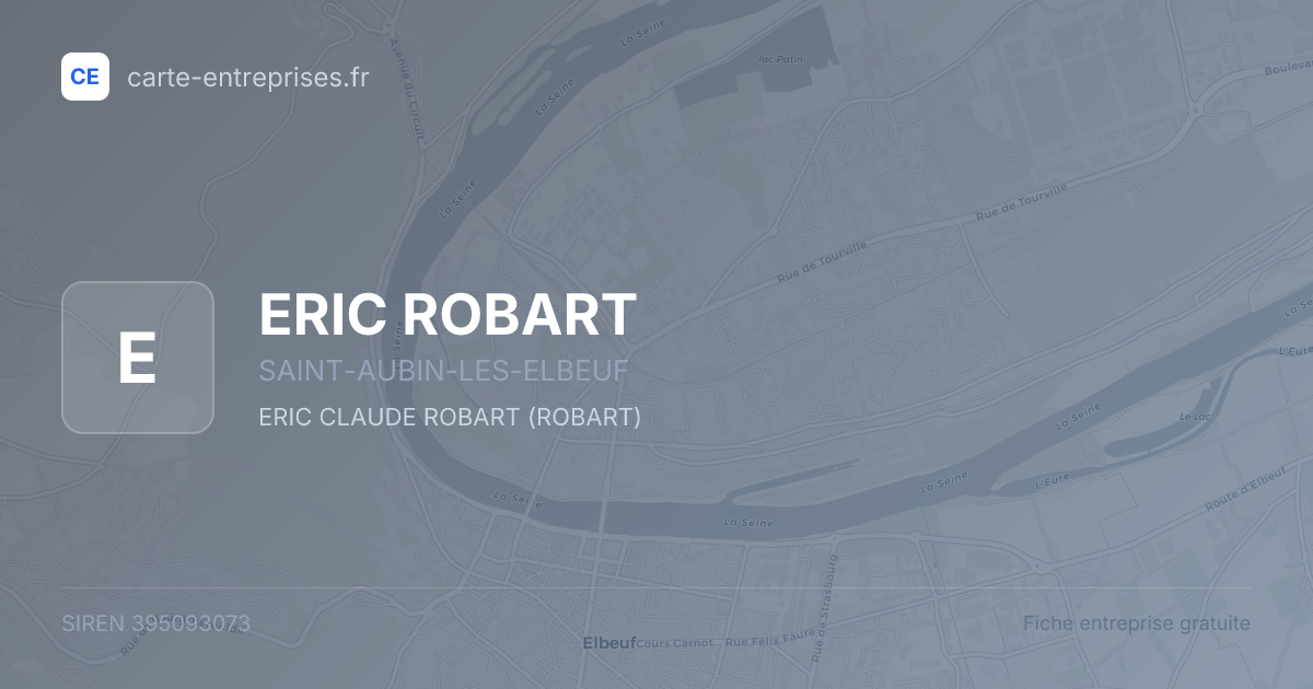 ERIC ROBART — 395093073 — fiche entreprise