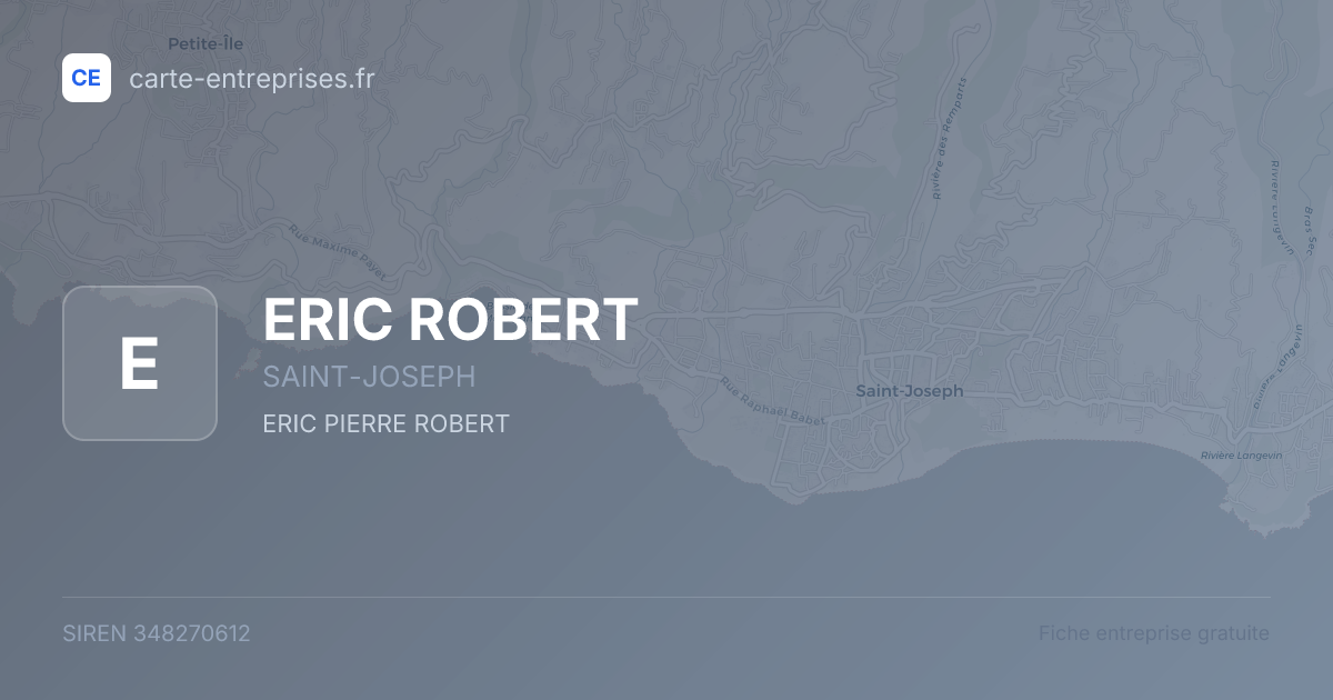 ERIC ROBERT — 348270612 — fiche entreprise