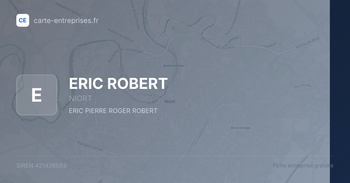 ERIC ROBERT — 421436593 — fiche entreprise