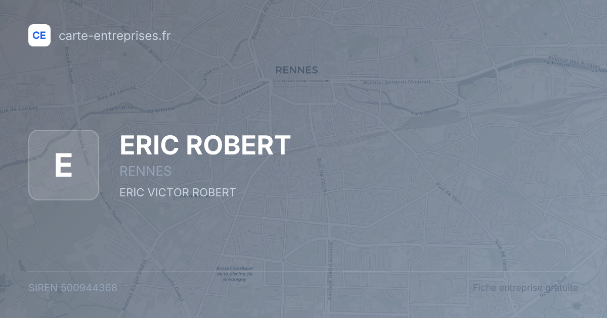 ERIC ROBERT — 500944368 — fiche entreprise