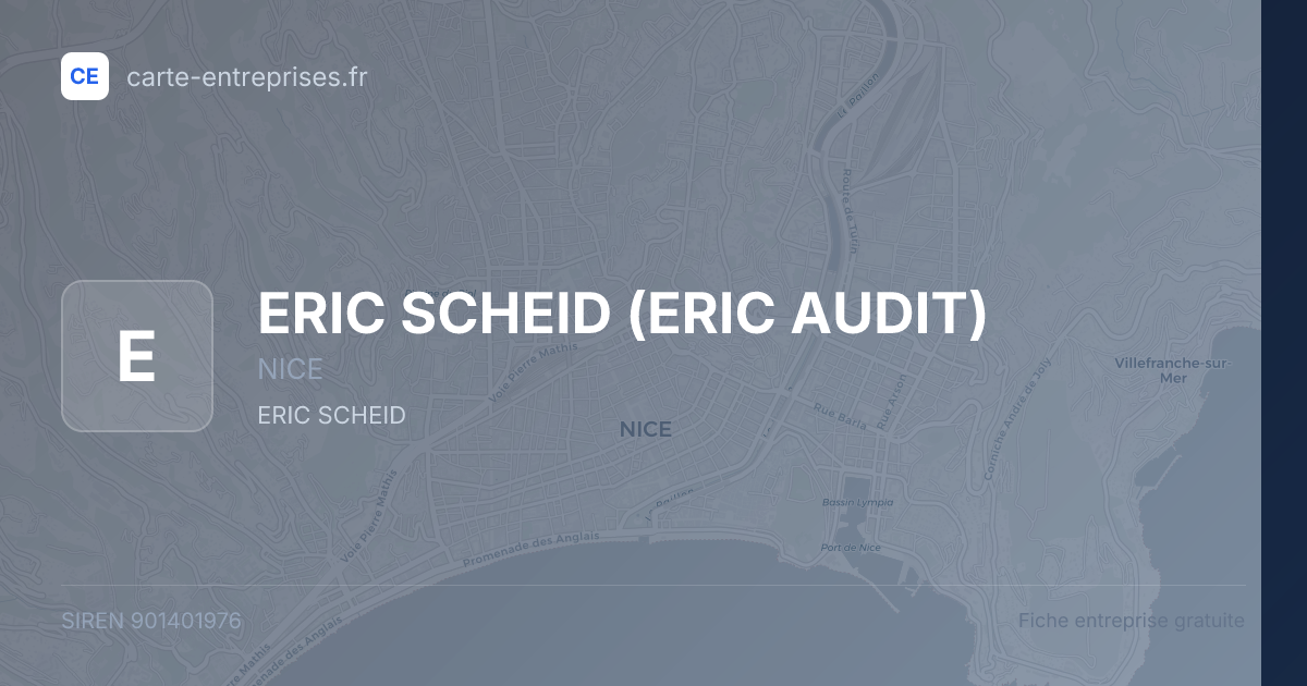 ERIC SCHEID (ERIC AUDIT) — 901401976 — fiche entreprise