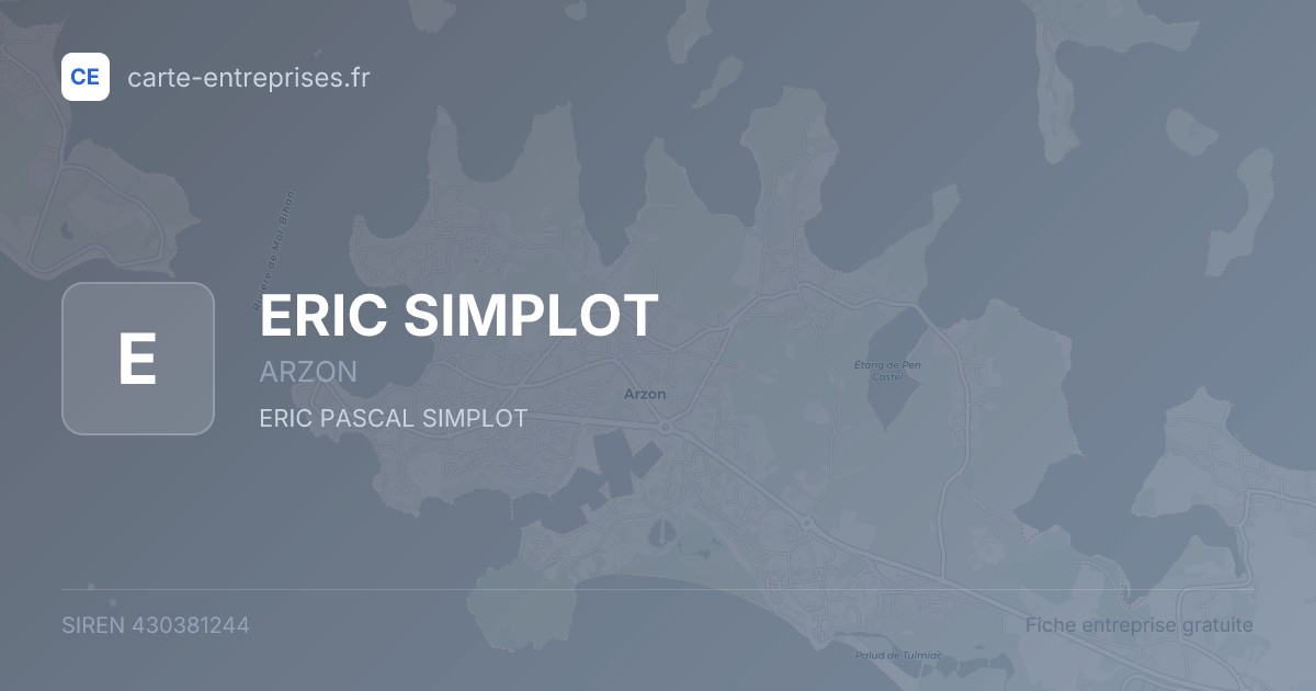 ERIC SIMPLOT — 430381244 — fiche entreprise