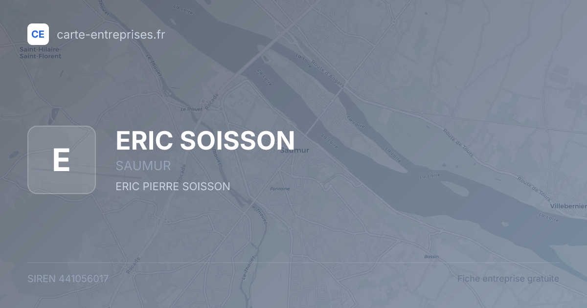 ERIC SOISSON — 441056017 — fiche entreprise