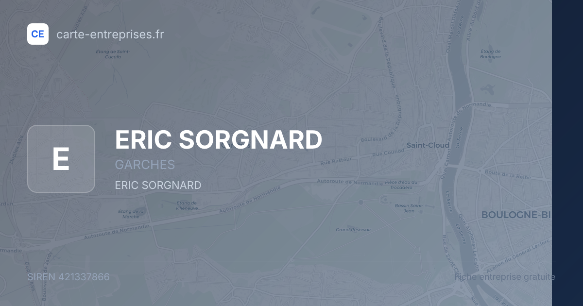 ERIC SORGNARD — 421337866 — fiche entreprise