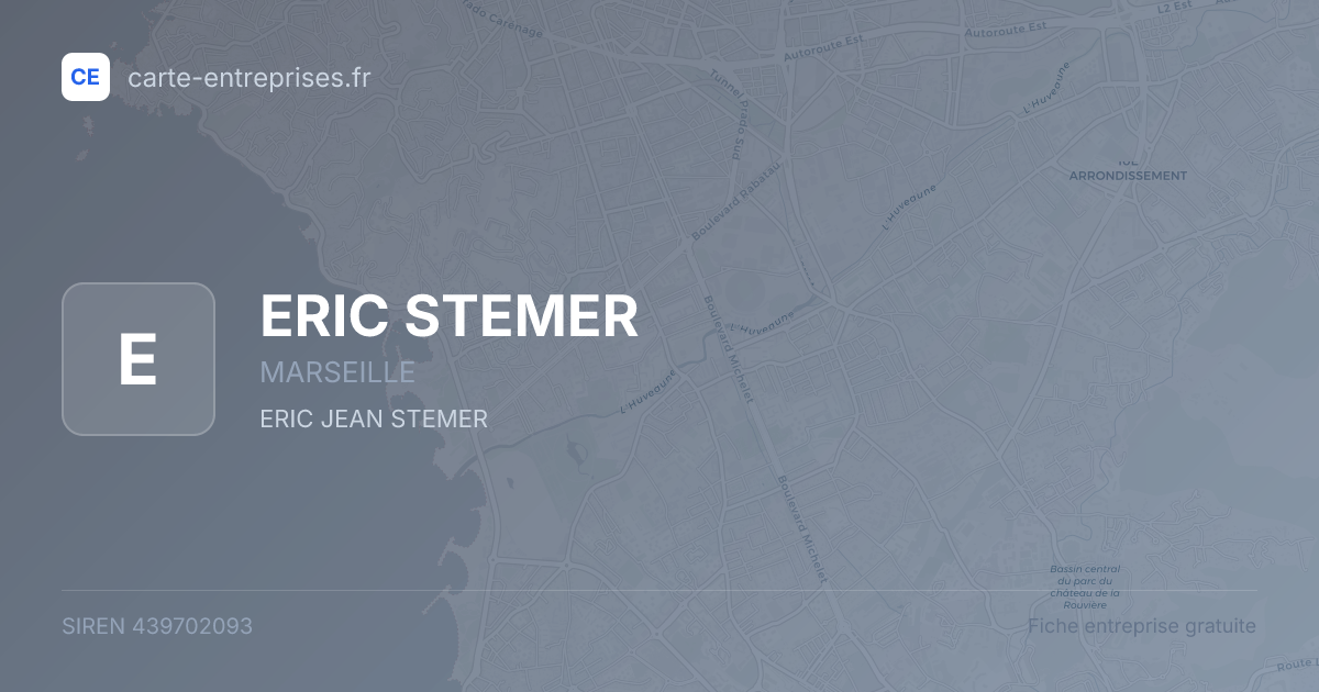 ERIC STEMER — 439702093 — fiche entreprise