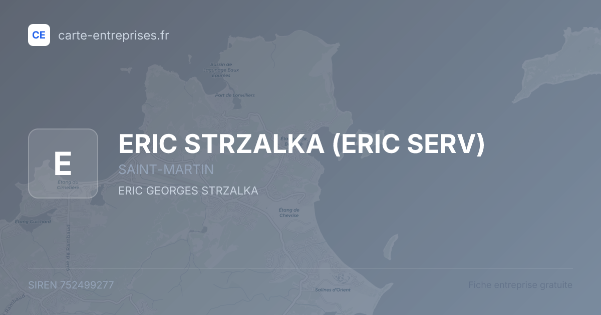 ERIC STRZALKA (ERIC SERV) — 752499277 — fiche entreprise