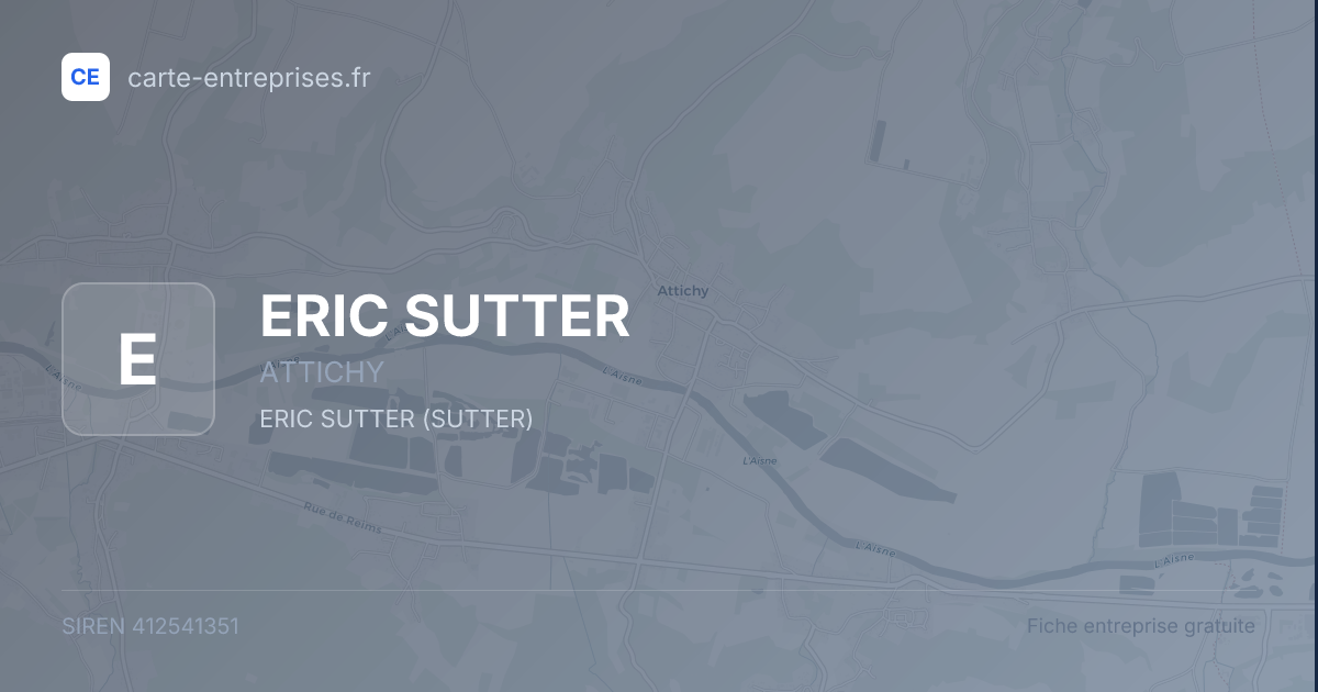 ERIC SUTTER — 412541351 — fiche entreprise