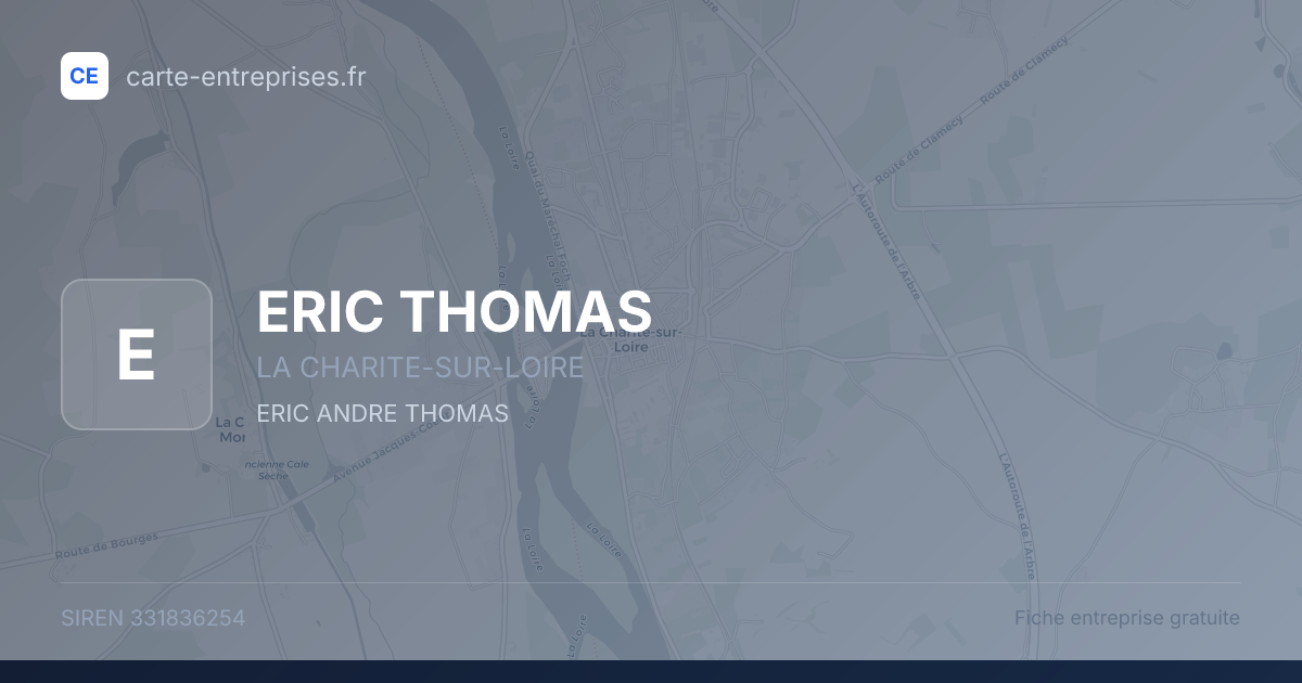 ERIC THOMAS — 331836254 — fiche entreprise