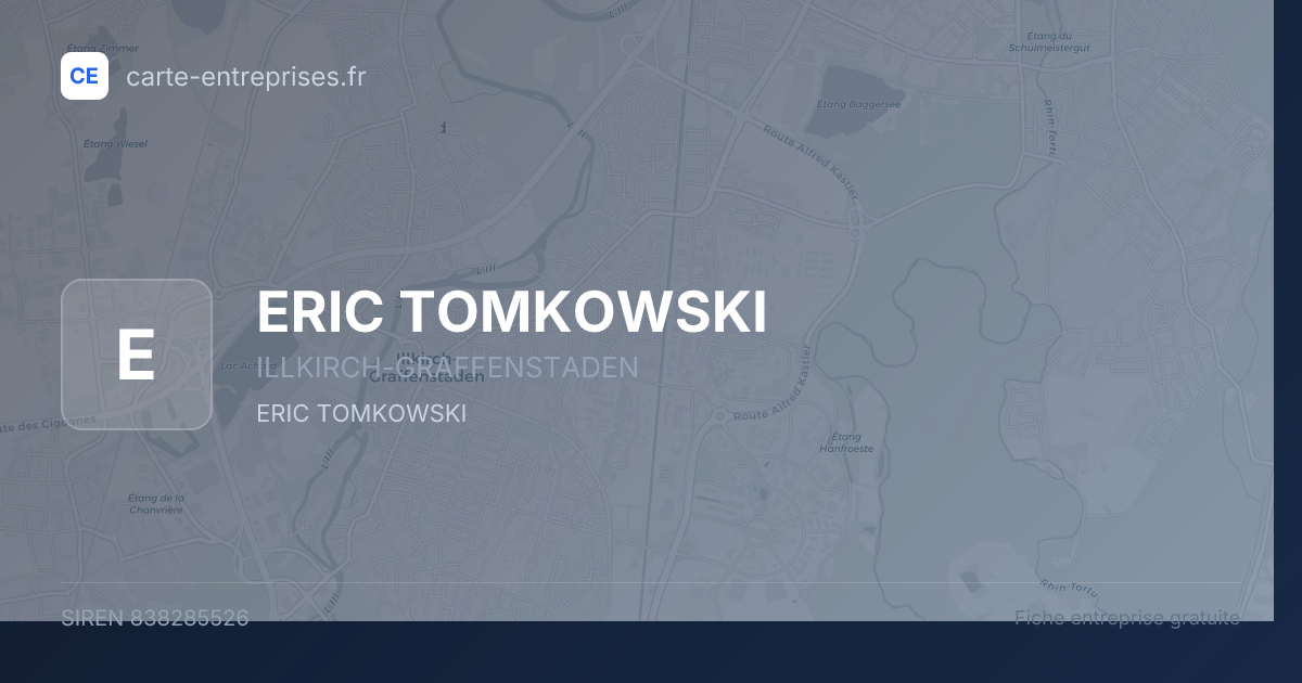 ERIC TOMKOWSKI — 838285526 — fiche entreprise