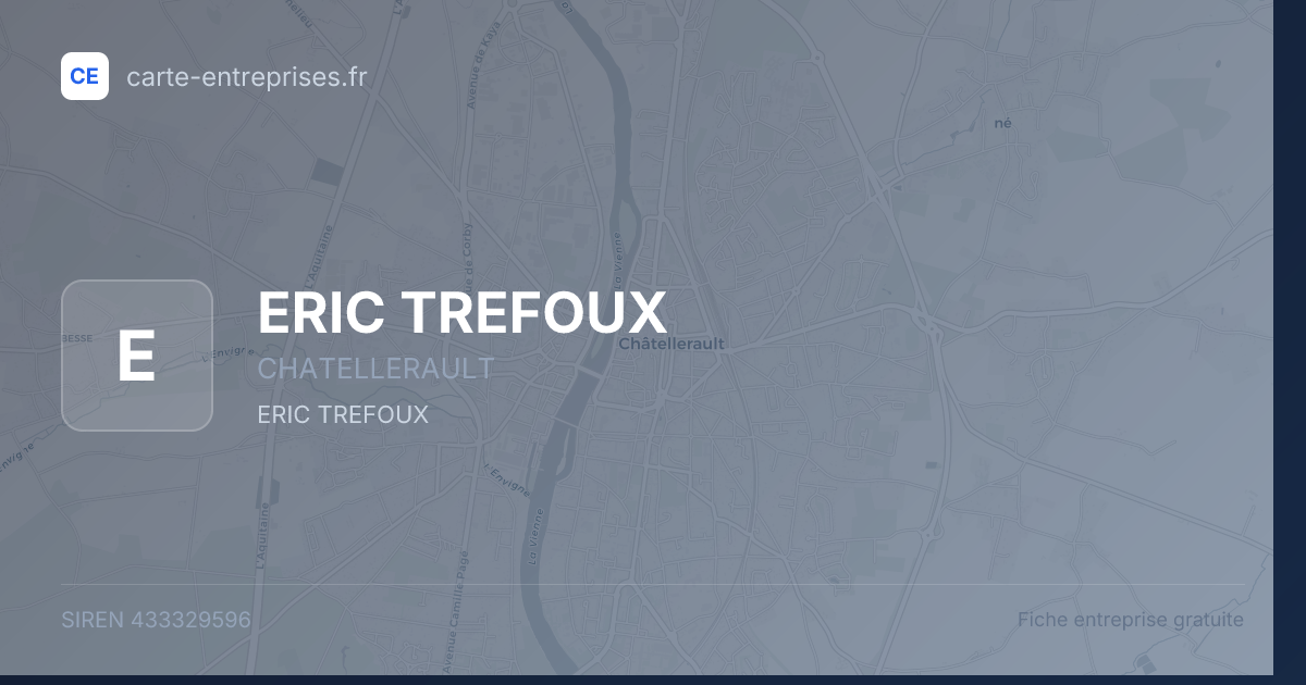ERIC TREFOUX — 433329596 — fiche entreprise