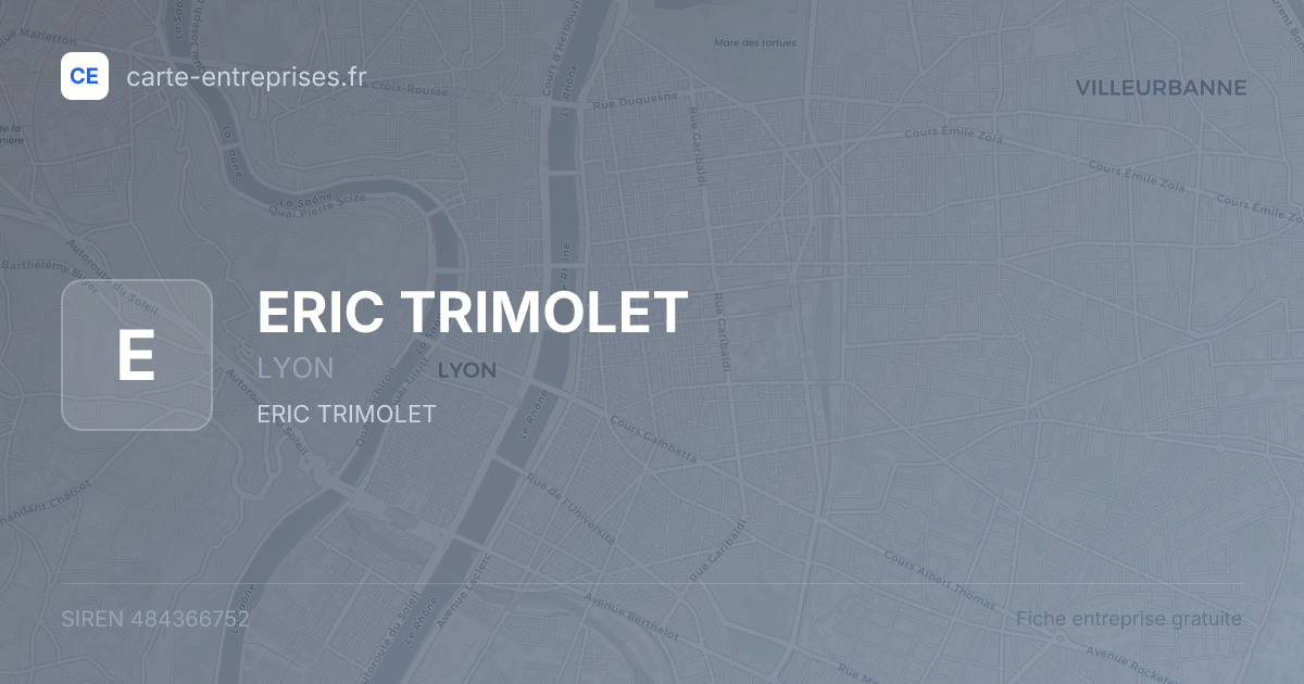 ERIC TRIMOLET — 484366752 — fiche entreprise