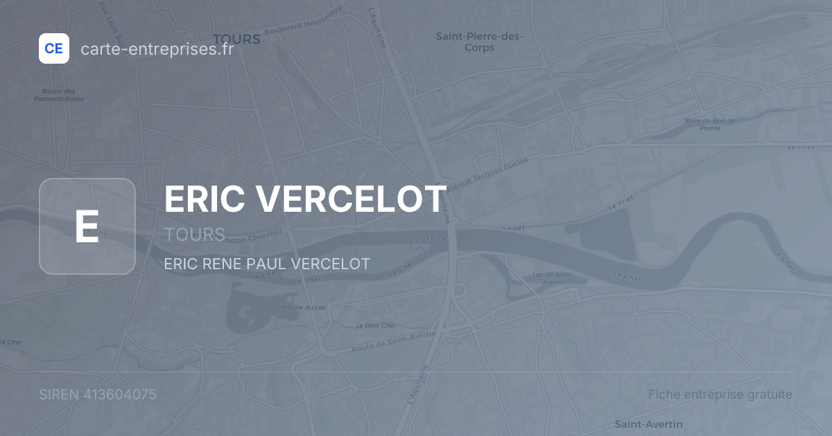 ERIC VERCELOT — 413604075 — fiche entreprise