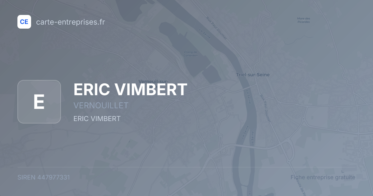 ERIC VIMBERT — 447977331 — fiche entreprise
