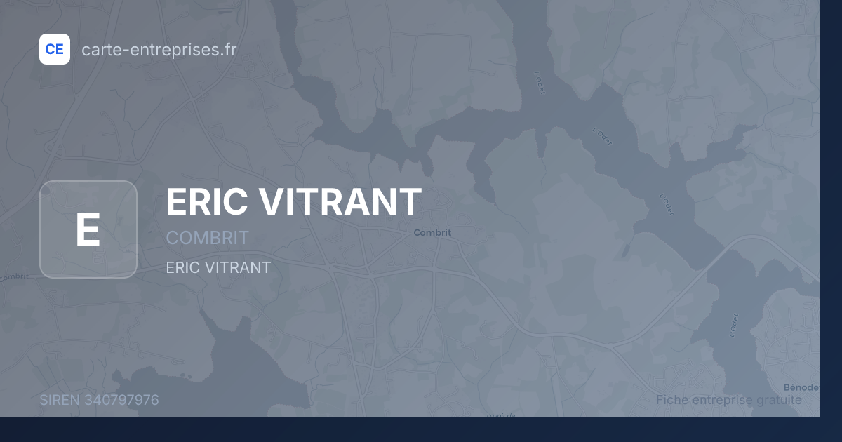 ERIC VITRANT — 340797976 — fiche entreprise