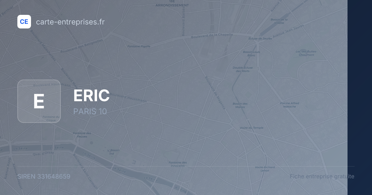 ERIC — 331648659 — fiche entreprise