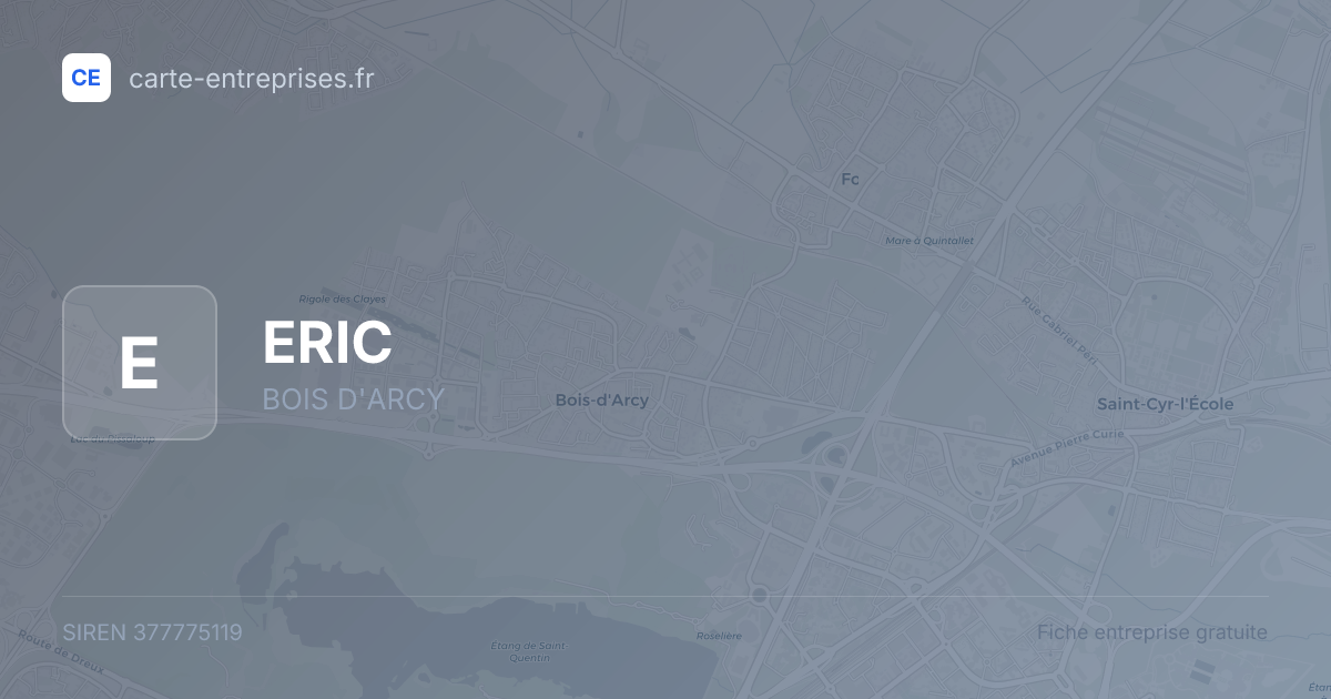 ERIC — 377775119 — fiche entreprise