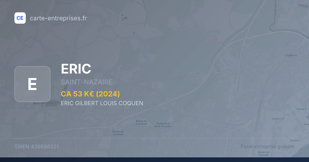 ERIC — 439898321 — fiche entreprise
