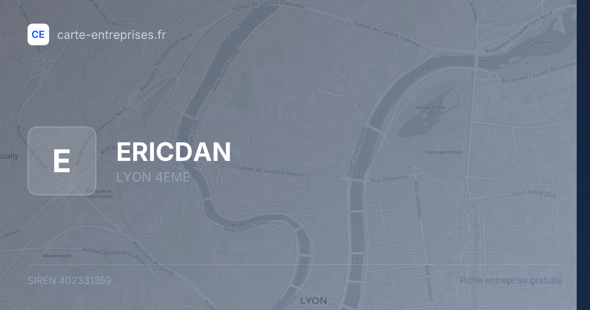 ERICDAN — 402331359 — fiche entreprise