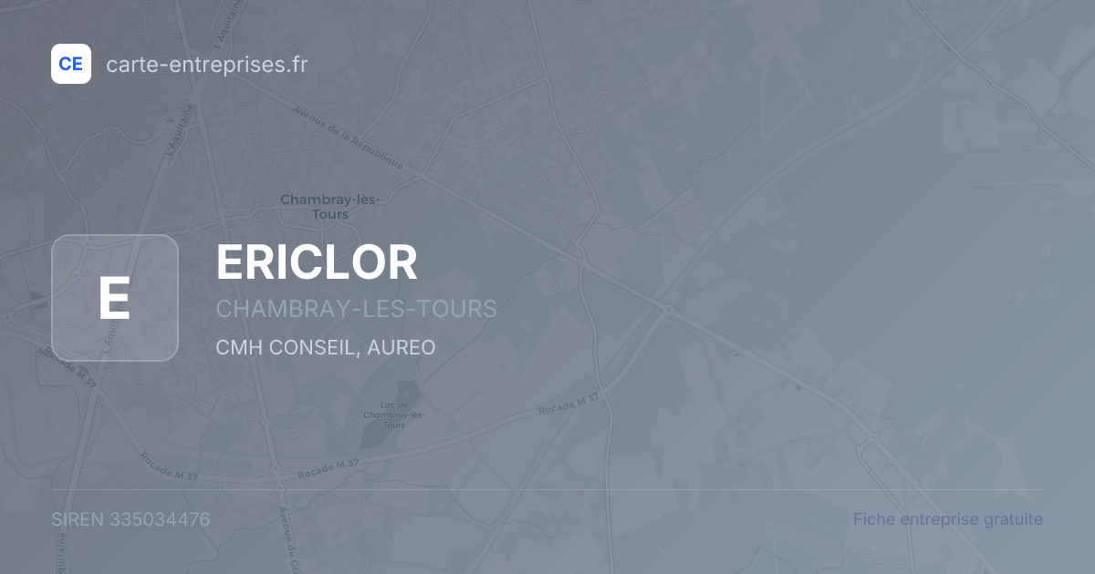 ERICLOR — 335034476 — fiche entreprise