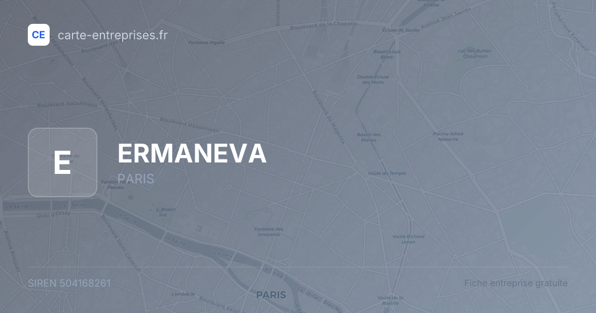 ERMANEVA — 504168261 — fiche entreprise