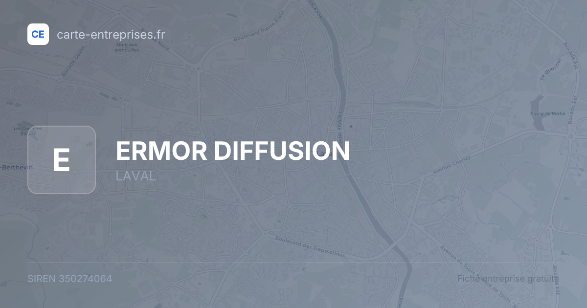 ERMOR DIFFUSION — 350274064 — fiche entreprise