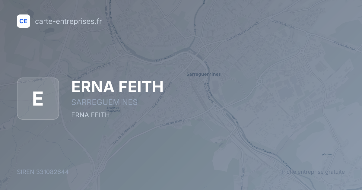 ERNA FEITH — 331082644 — fiche entreprise