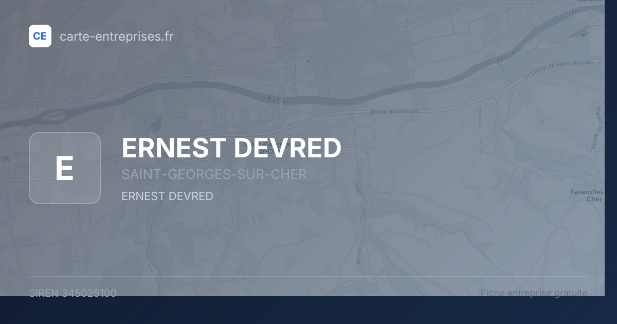 ERNEST DEVRED — 345025100 — fiche entreprise